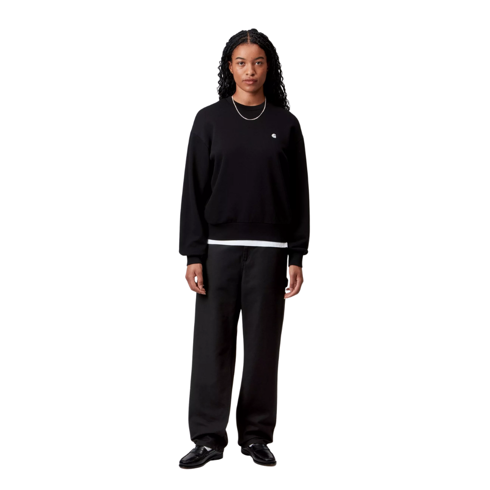 Carhartt - W Pierce Pant Straight - Black Rinsed - Baggy Fit Pant