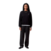 Carhartt - W Pierce Pant Straight - Black Rinsed - Baggy Fit Pant