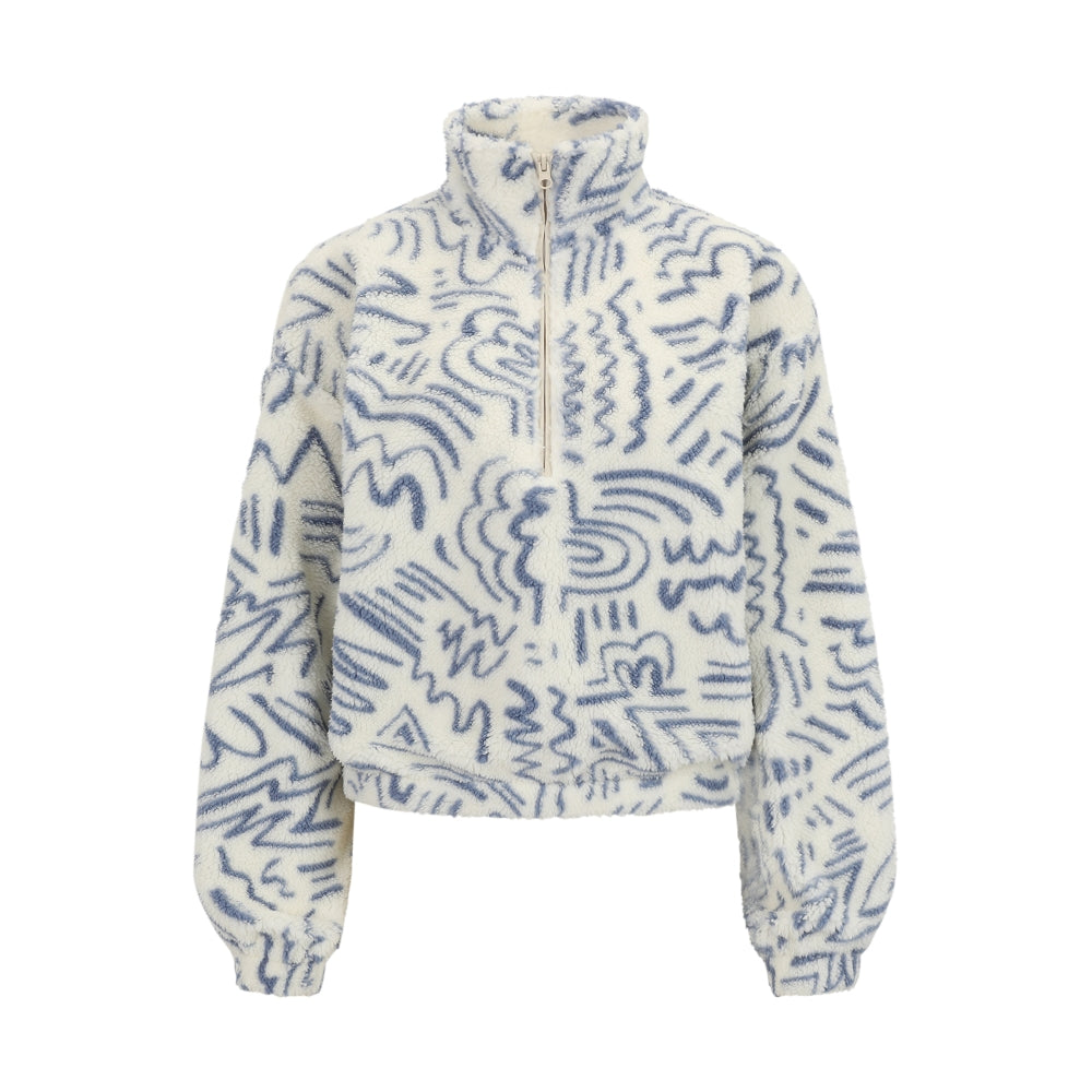 Iriedaily - Arkta Teddy Troyer - Ecru - Fleece Sweater