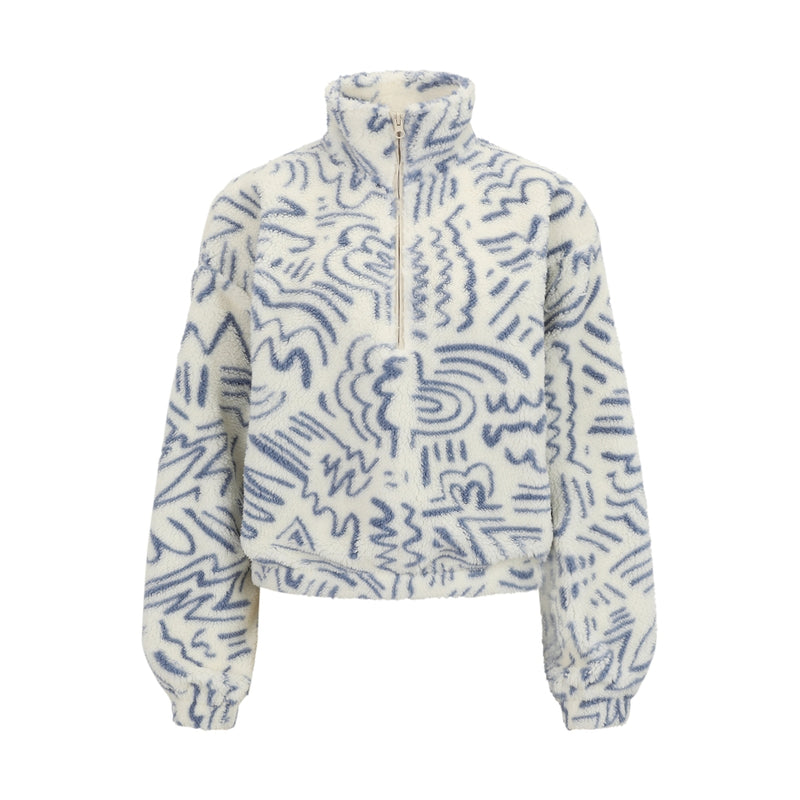 Iriedaily - Arkta Teddy Troyer - Ecru - Fleece Sweater