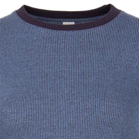 Iriedaily - 2 Tone Rib LS - Navy - T-Shirt Langarm