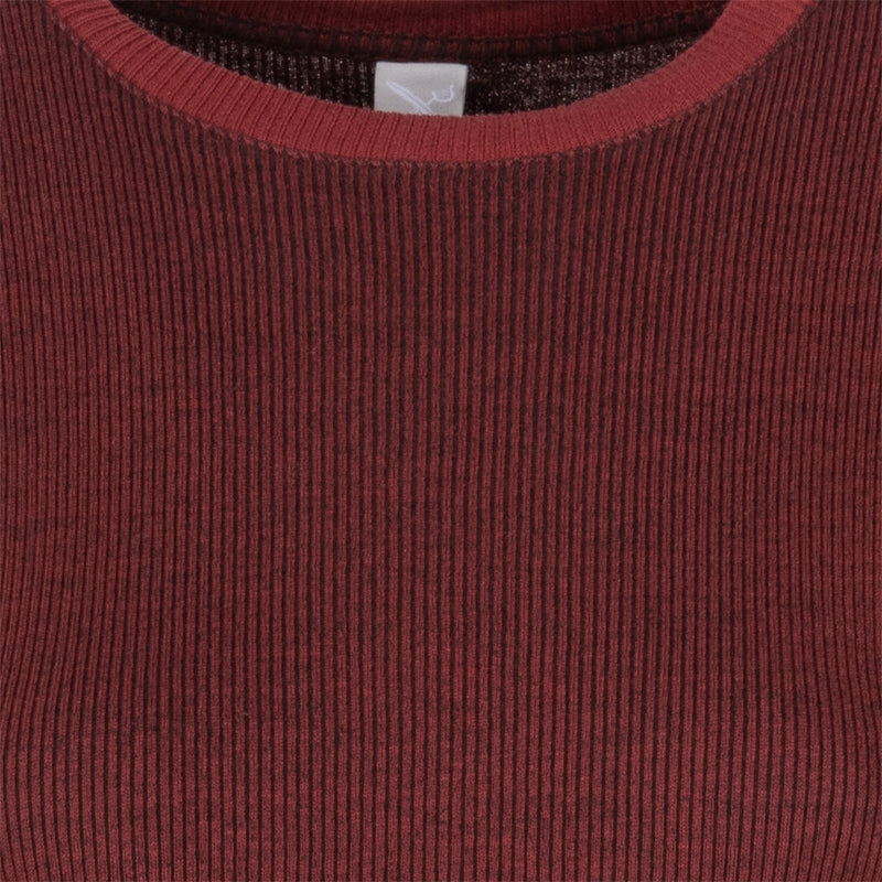 Iriedaily - 2 Tone Rib T-Shirt - Black Red - T-Shirt