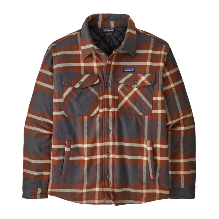 Patagonia - Ms LW Insulated Fjord Flannel Shirt - Ashore: Ink Black - Fleece Hemd
