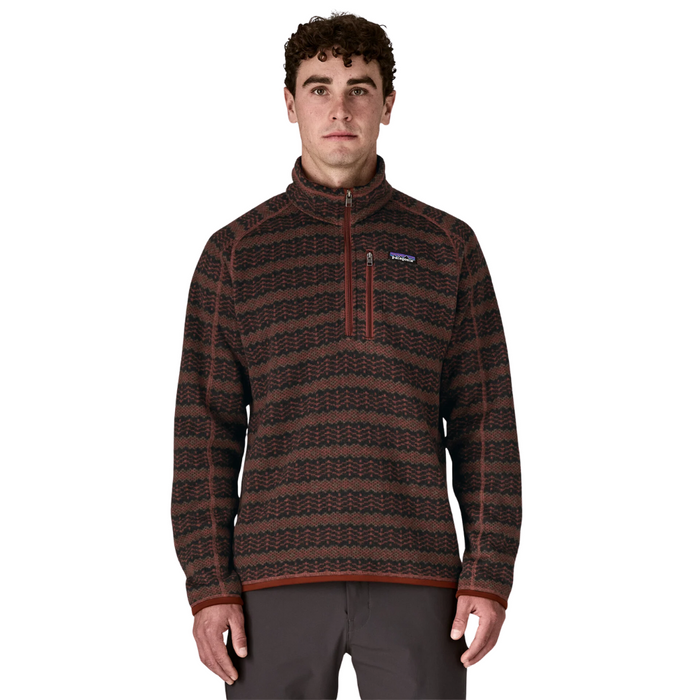Patagonia - Ms Better Sweater 1/4 Zip - Woven Together: Dried Vanilla - Fleece Sweater