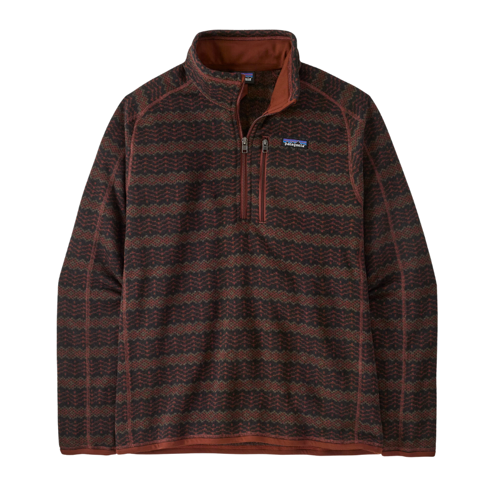 Patagonia - Ms Better Sweater 1/4 Zip - Woven Together: Dried Vanilla - Fleece Sweater