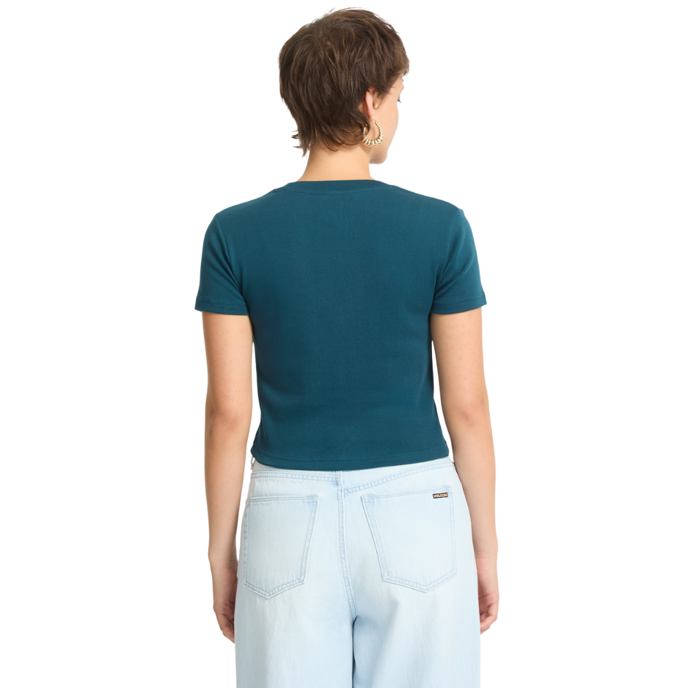 Volcom - Volcomstone Tight Crop - Emerald Green - T-Shirt