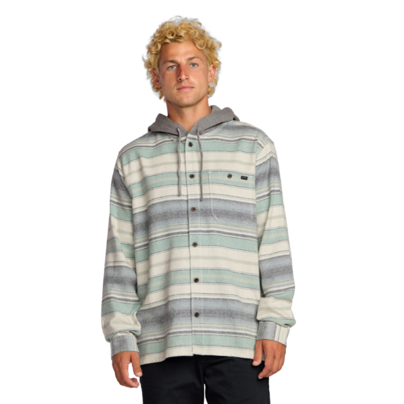 Billabong - Baja Flannel - Oatmeal - Zip Hoodie