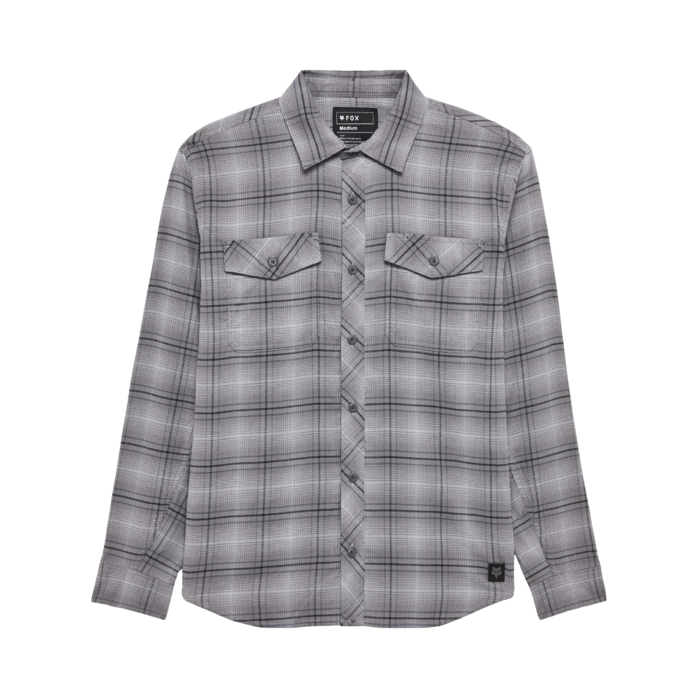 Fox - Survivalist Stretch Flannel LS - Light Grey - Langarmhemd