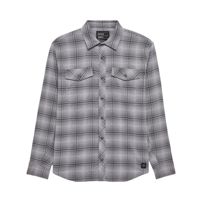 Fox - Survivalist Stretch Flannel LS - Light Grey - Langarmhemd