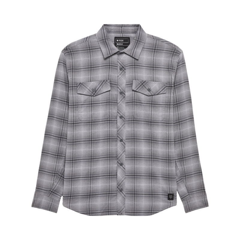 Fox - Survivalist Stretch Flannel LS - Light Grey - Langarmhemd