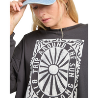 Billabong - Trip Around - Off Black - T-Shirt Langarm