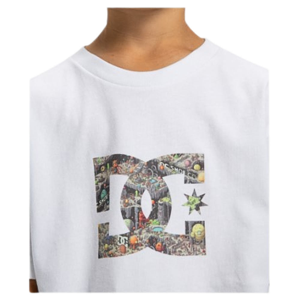 DC - DC Star Filled SS Boy - White - T-Shirt
