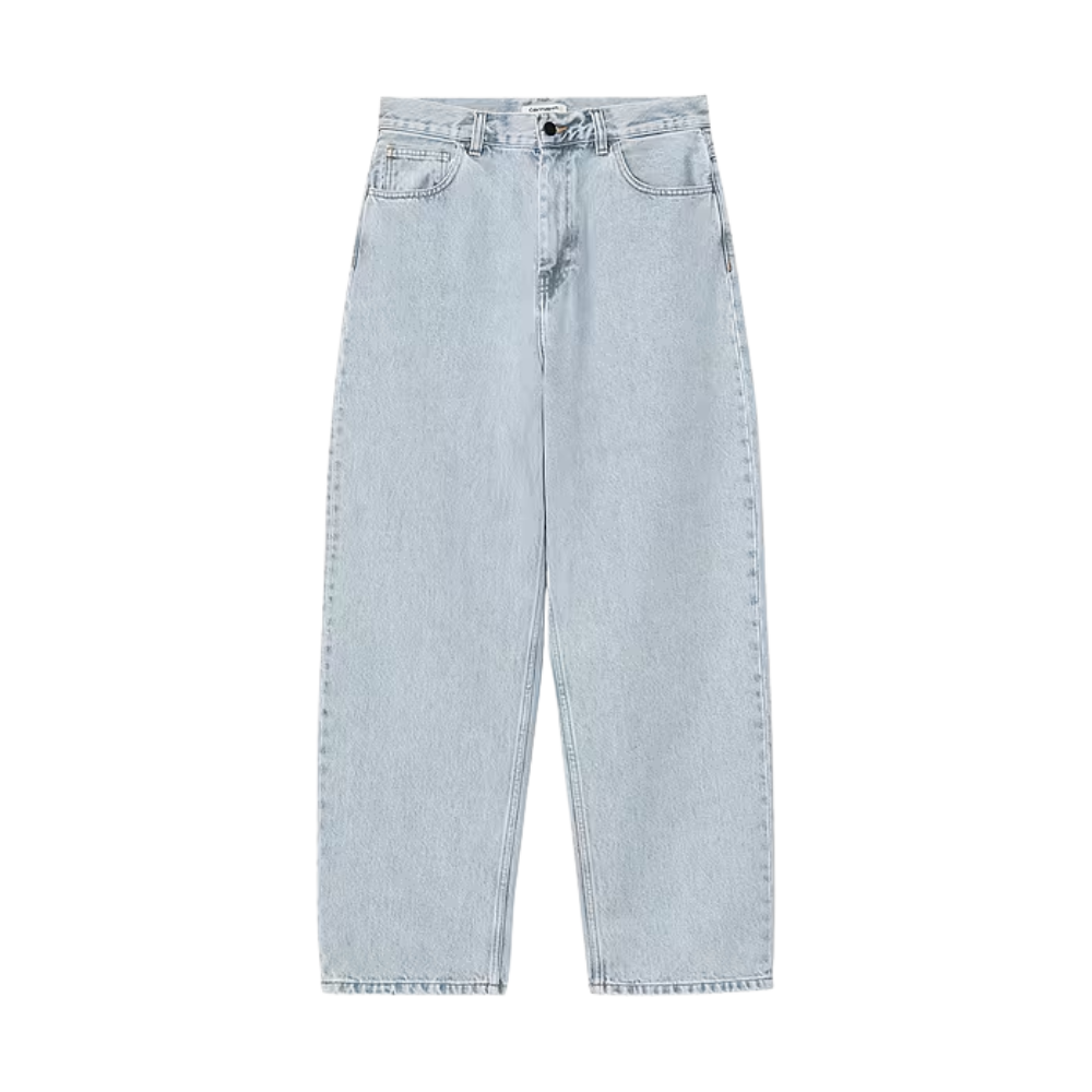 Carhartt - W Brandon Pant - Blue Heavy Stone Bleached - Baggy Fit Jeans