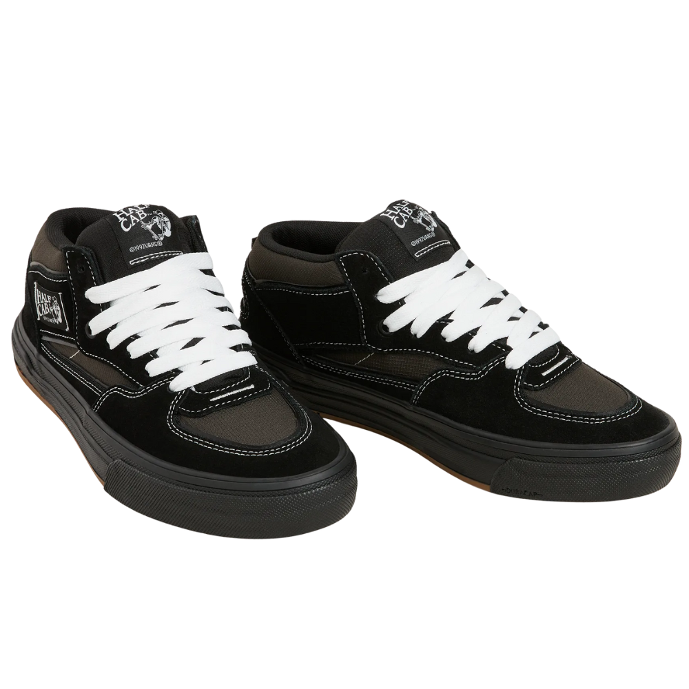 Vans - M Skate Half Cab Wafflecup - Black/Asphalt - Skateschuh