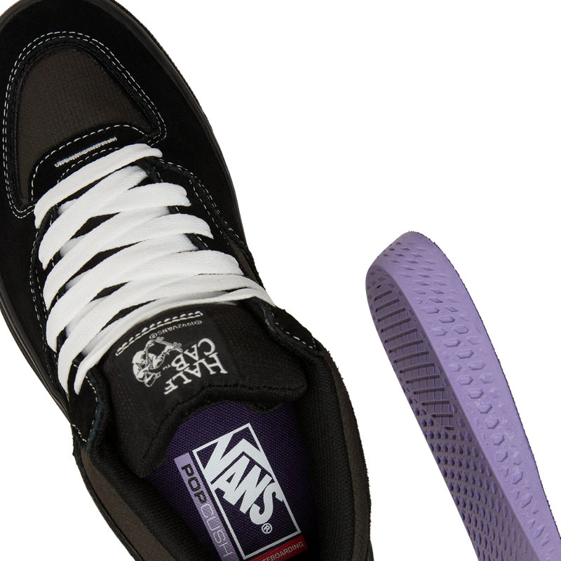 Vans - M Skate Half Cab Wafflecup - Black/Asphalt - Skateschuh
