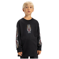 DC - Burnt Out LS Boy - Black - T-Shirt Langarm