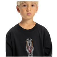 DC - Burnt Out LS Boy - Black - T-Shirt Langarm