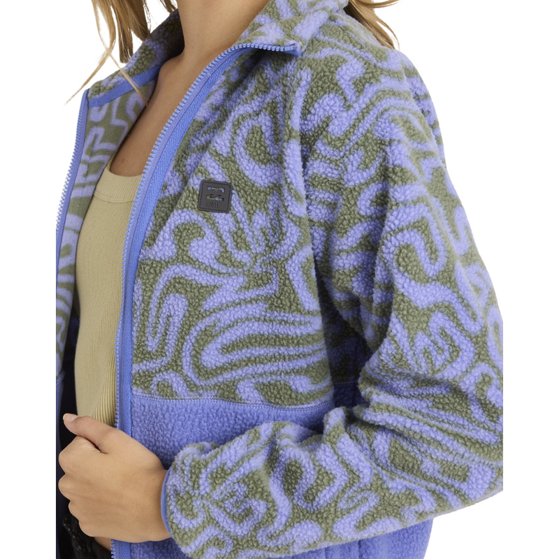 Billabong - Rock Jetty Mock Neck Zip FLC - Iris - Fleece Jacke