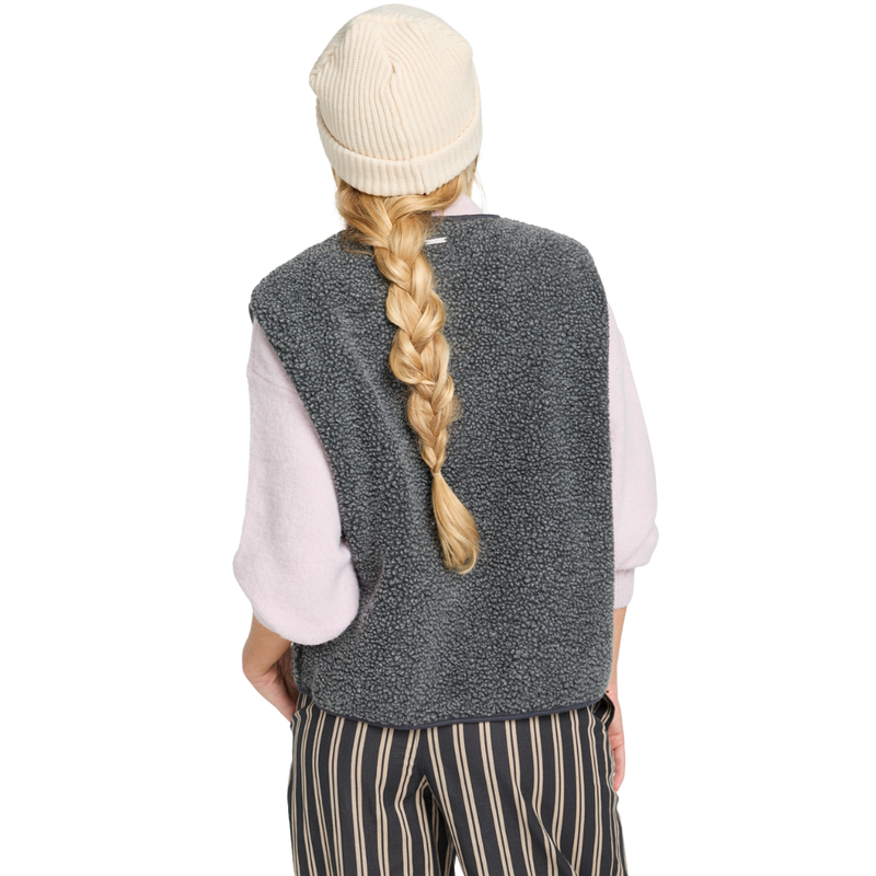 Billabong - Be Happy Vest - Black Sands - Fleece Weste