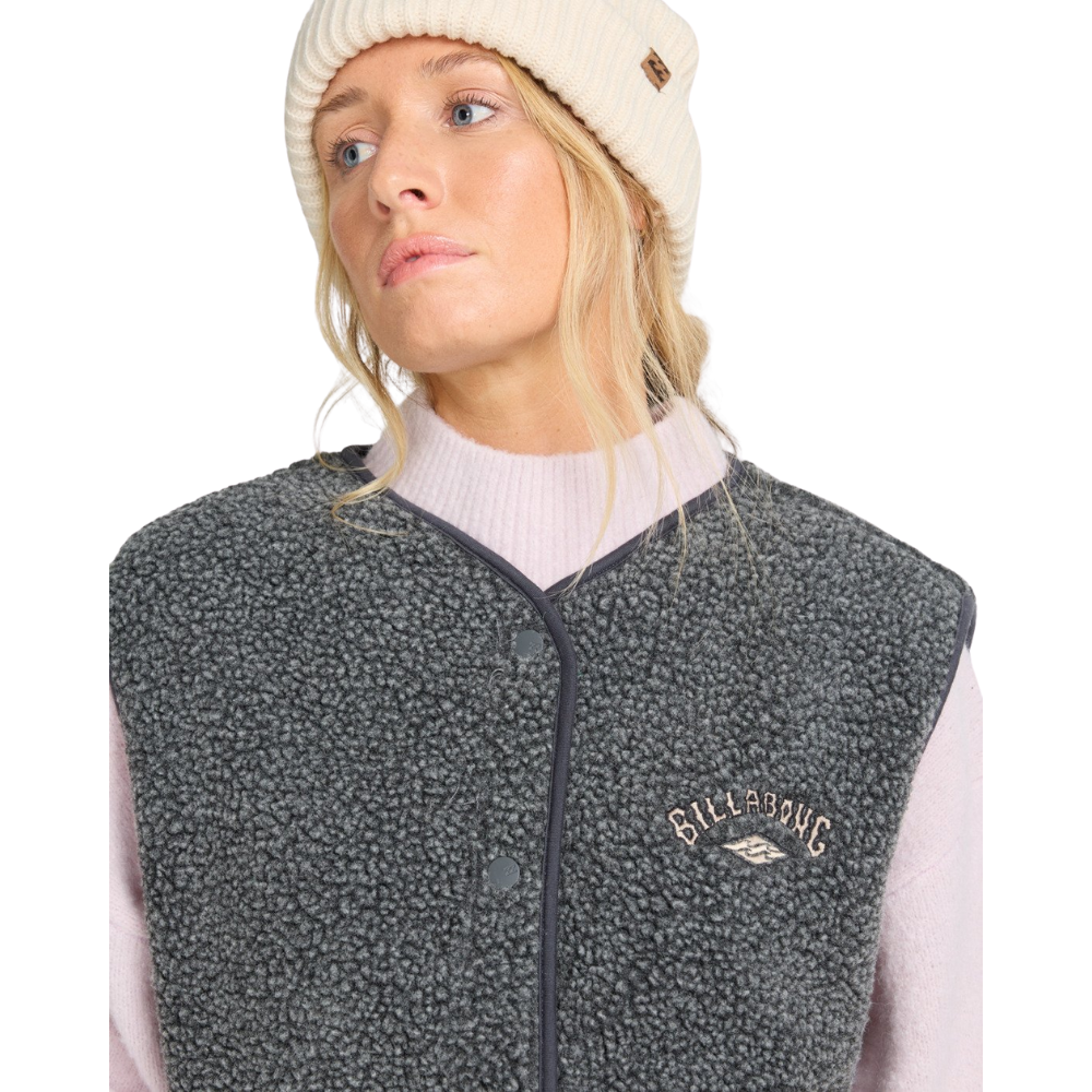 Billabong - Be Happy Vest - Black Sands - Fleece Weste