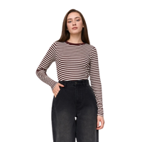 24Colours - T-Shirt Langarm - Bordeaux - T-Shirt Langarm