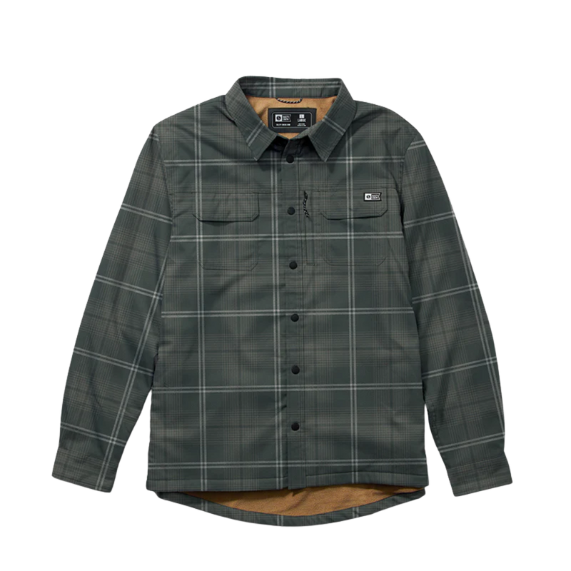 Salty Crew - Fathom LS Tech Shacket - Green - Langarmhemd