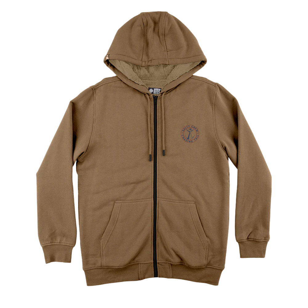 Salty Crew - Coastal Sherpa Fleece - Khaki - Zip Hoodie