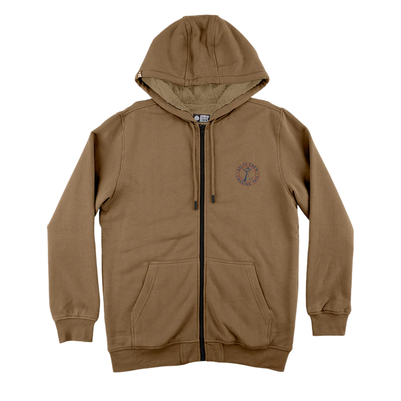 Salty Crew - Coastal Sherpa Fleece - Khaki - Zip Hoodie