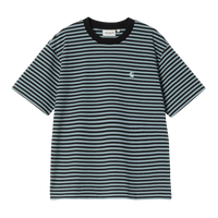 Carhartt - W SS Verner T-Shirt - Verner Stripe, Black/Citadel - T-Shirt