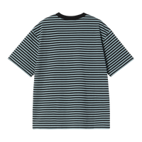 Carhartt - W SS Verner T-Shirt - Verner Stripe, Black/Citadel - T-Shirt
