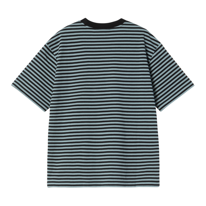 Carhartt - W SS Verner T-Shirt - Verner Stripe, Black/Citadel - T-Shirt