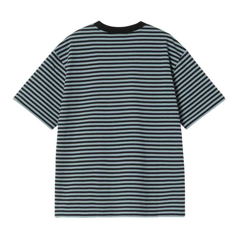 Carhartt - W SS Verner T-Shirt - Verner Stripe, Black/Citadel - T-Shirt