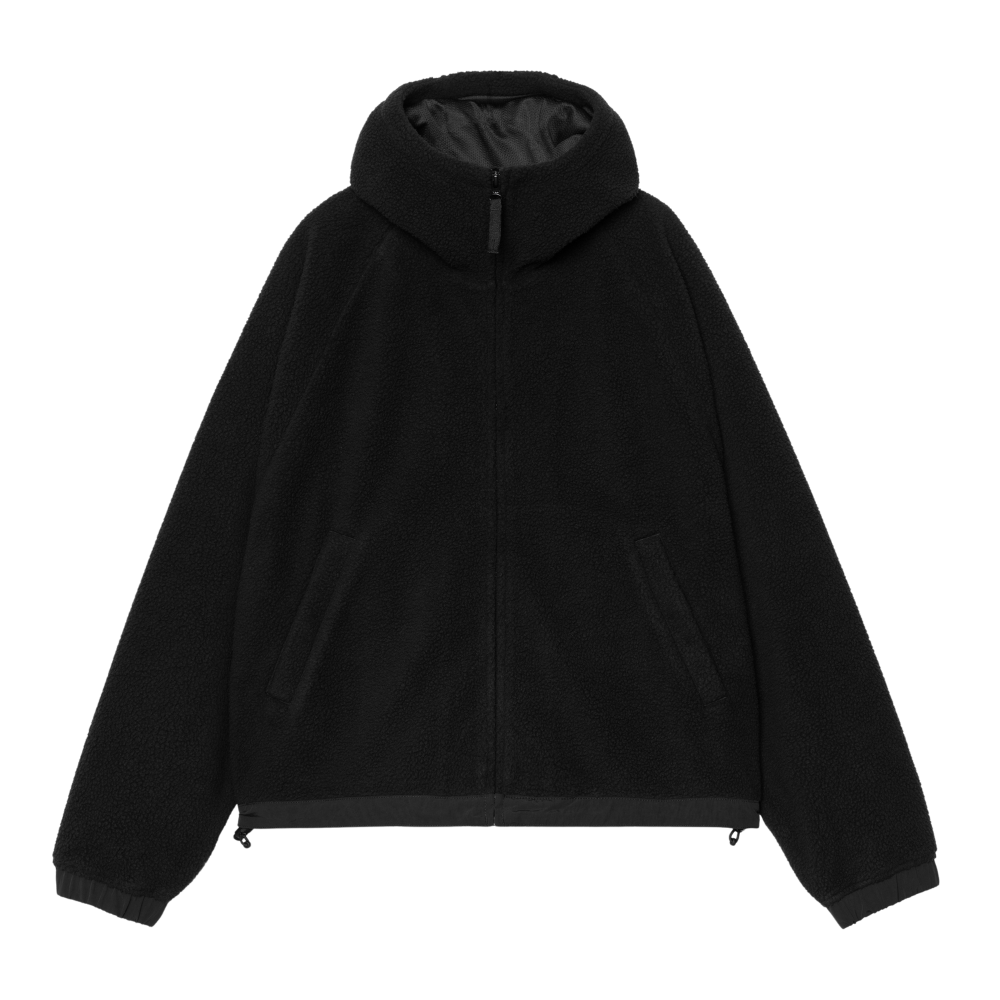 Carhartt - W Hooded Helix Fleece Jacket - Black/Porphyry - Fleece Jacke