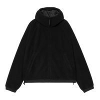 Carhartt - W Hooded Helix Fleece Jacket - Black/Porphyry - Fleece Jacke