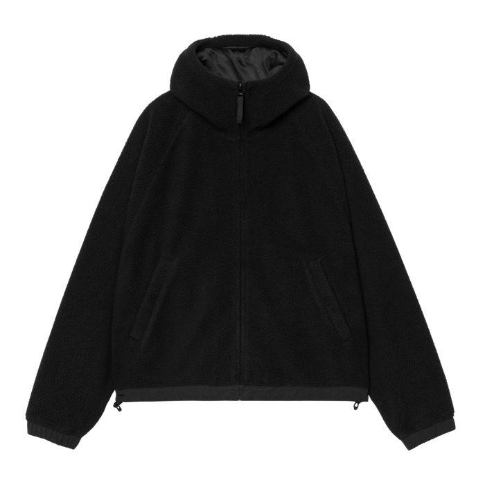 Carhartt - W Hooded Helix Fleece Jacket - Black/Porphyry - Fleece Jacke