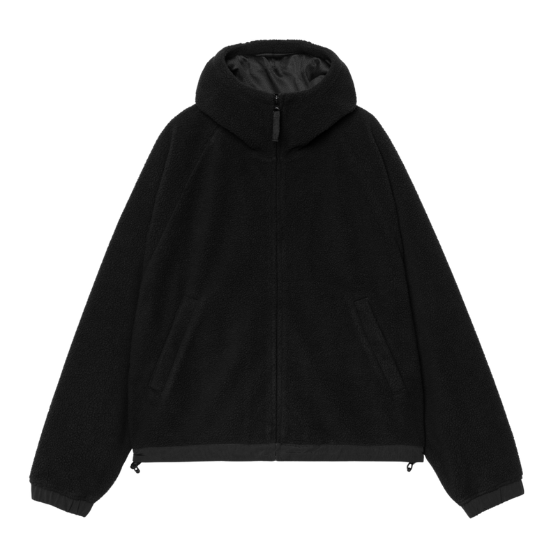 Carhartt - W Hooded Helix Fleece Jacket - Black/Porphyry - Fleece Jacke