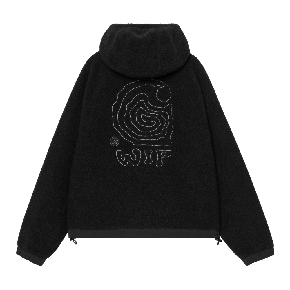 Carhartt - W Hooded Helix Fleece Jacket - Black/Porphyry - Fleece Jacke