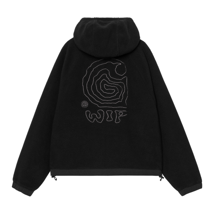 Carhartt - W Hooded Helix Fleece Jacket - Black/Porphyry - Fleece Jacke