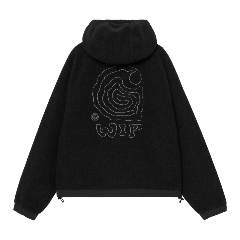 Carhartt - W Hooded Helix Fleece Jacket - Black/Porphyry - Fleece Jacke