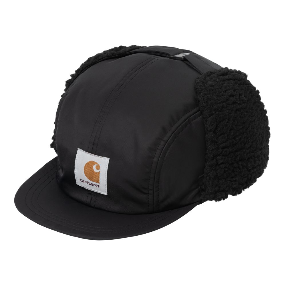 Carhartt - Oltera Ear Guard Cap - Black/Black - Fitted Cap