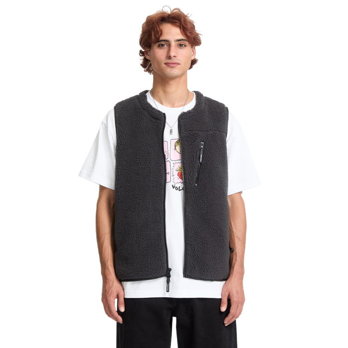 Volcom - Arch Stone Vest - Asphalt Black - Fleece Weste