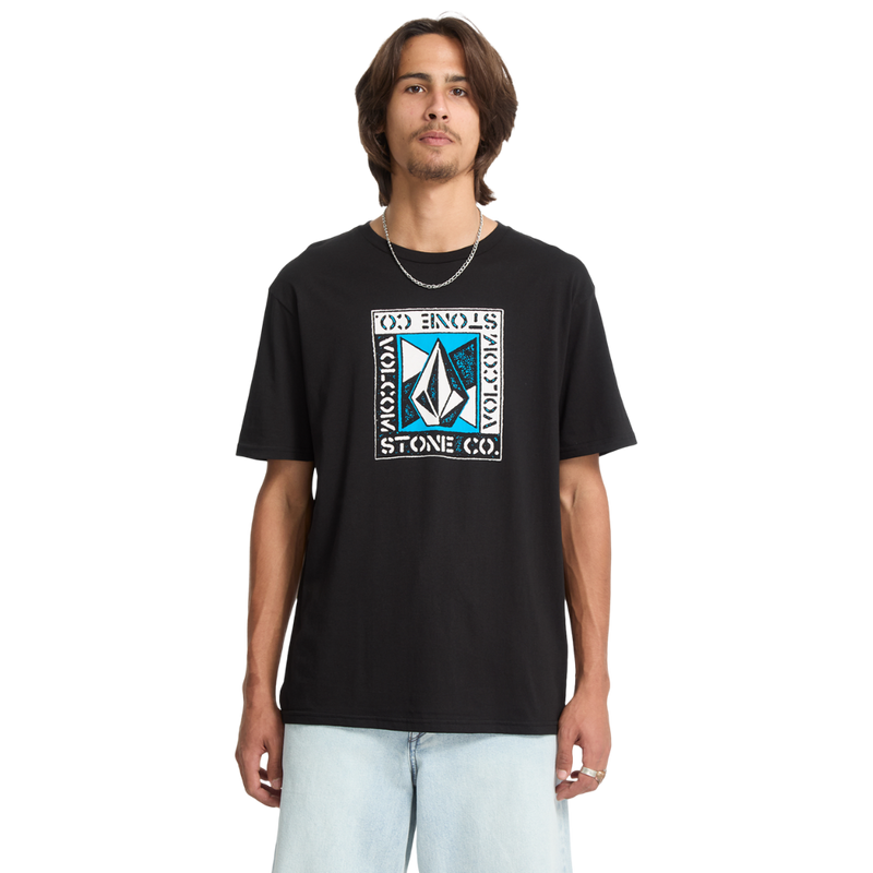 Volcom - Angle Iron SST - Black - T-Shirt