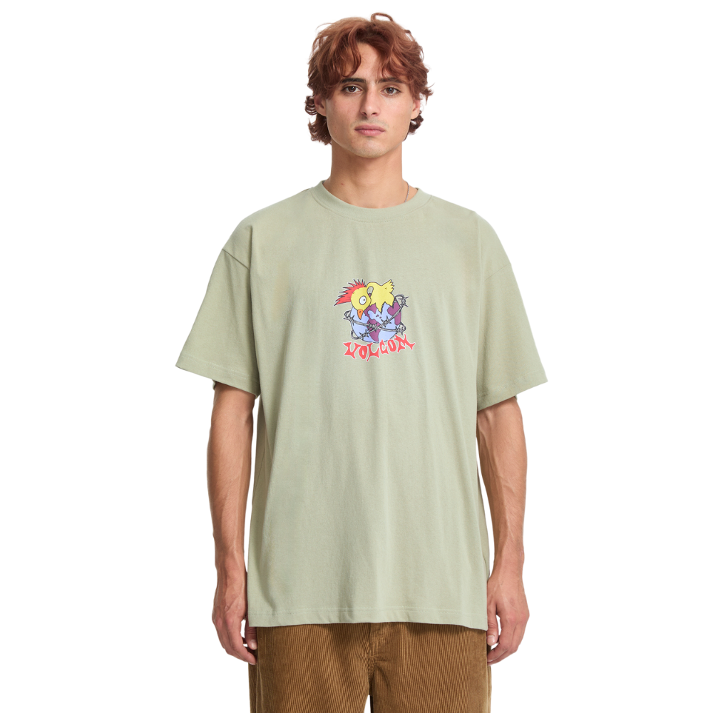 Volcom - New Born LSE SST - Green Tea - T-Shirt