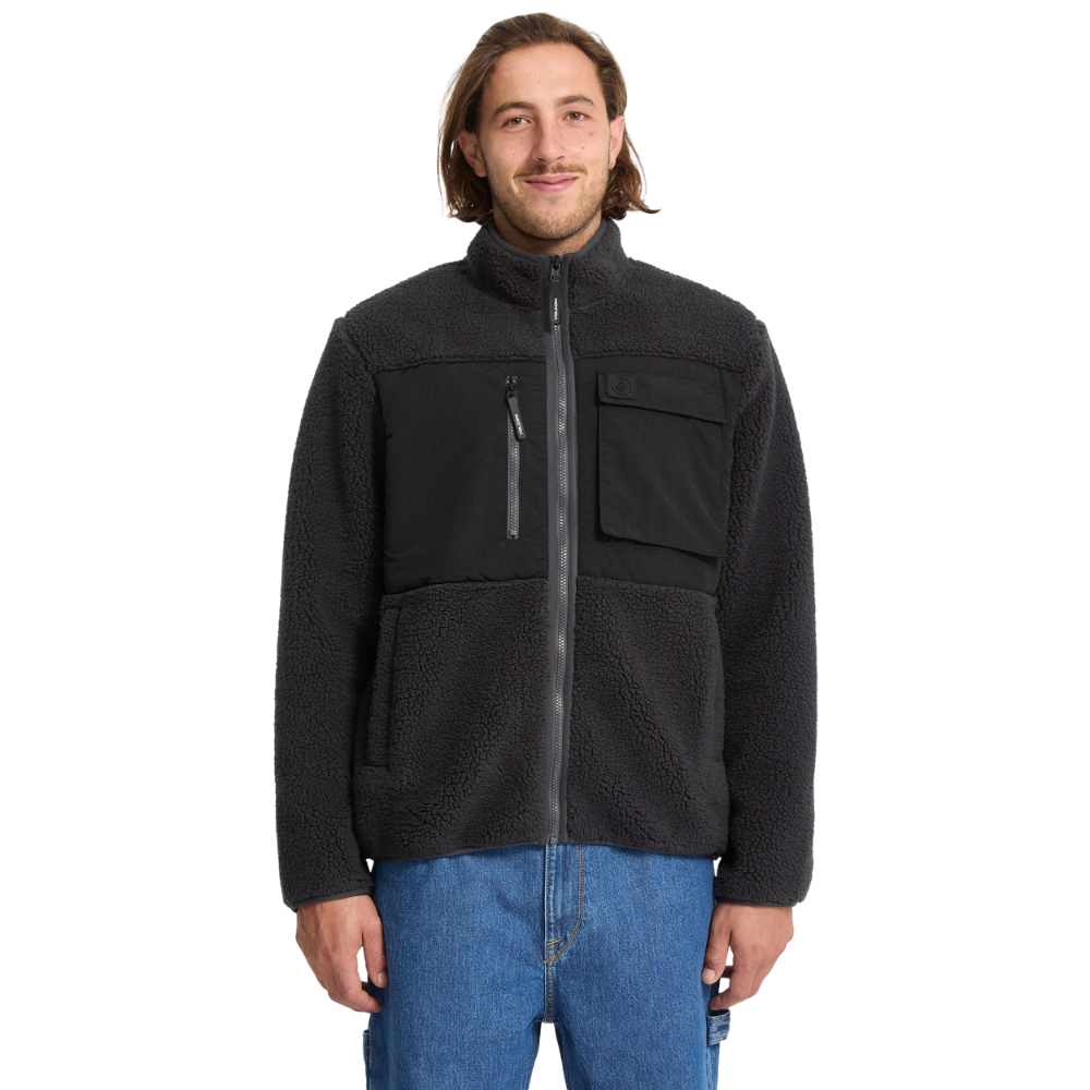 Volcom - Storm Stone Zip - Asphalt Black - Fleece Jacke