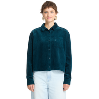 Volcom - Weellow Cord Shirt - Emerald Green - Langarmhemd