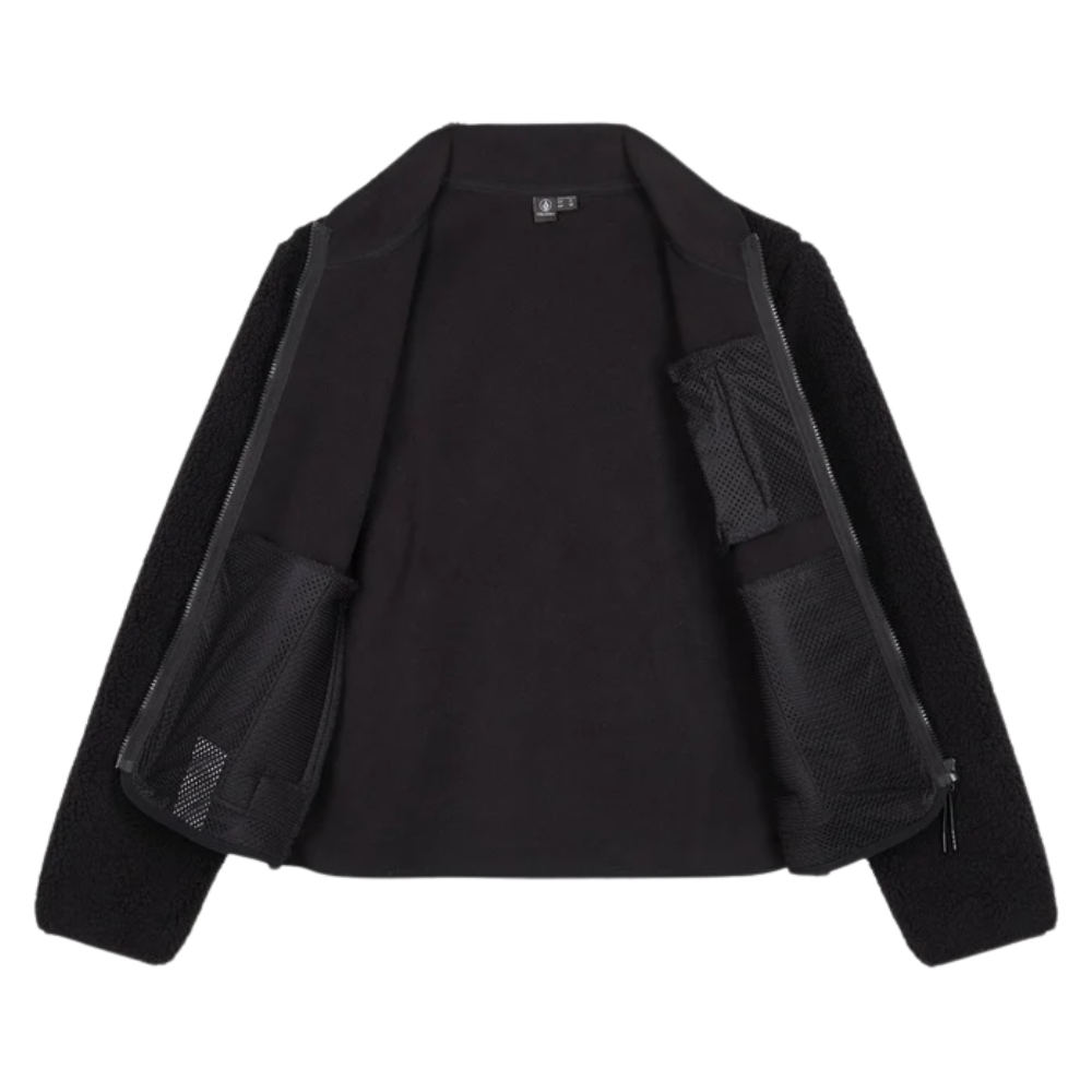 Volcom - Wuzer Fuzzar - Black - Fleece Jacke