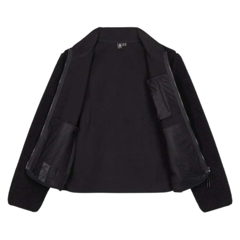 Volcom - Wuzer Fuzzar - Black - Fleece Jacke