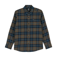 Volcom - Caden Plaid LS - Navy - Langarmhemd