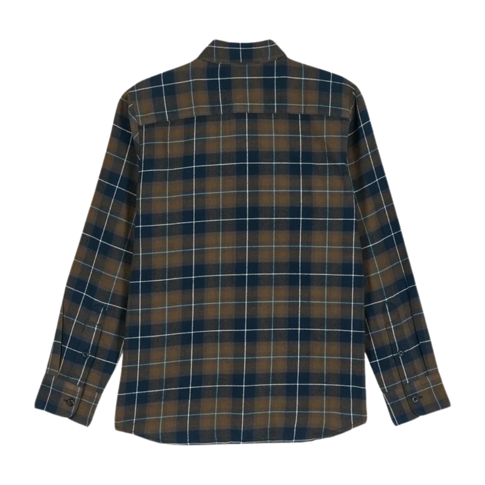 Volcom - Caden Plaid LS - Navy - Langarmhemd