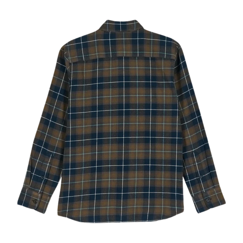 Volcom - Caden Plaid LS - Navy - Langarmhemd